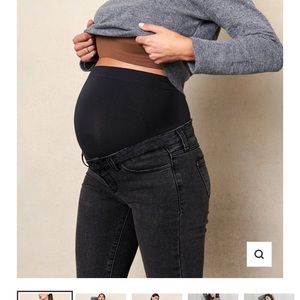 BLANQI maternity jeans in size 14 with BONUS brand new H&M mama tights in XL
